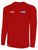 REFEREE BASICS II LONG SLEEVE TRAINING TOP RED WHITE -USO