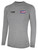 REFEREE BASICS II LONG SLEEVE TRAINING TOP LIGHT HEATHER GREY BLACK -USO