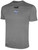 REFEREE BASICS CREW NECK POLY TEE LIGHT HEATHER GREY WHITE - UTAH