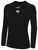 REFEREE BASICS CREW NECK LONG SLEEVE POLY TEE BLACK WHITE - UTAH