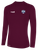 REFEREE BASICS II LONG SLEEVE TRAINING TOP MAROON WHITE - UTAH