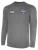 REFEREE BASICS II LONG SLEEVE TRAINING TOP DARK HEATHER GREY WHITE - UTAH