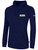 ROAR LACROSSE BASICS FLEECE PULLOVER HOODIE CREST ON WEARER'S LEFT CHEST NAVY WHITE