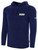 ROAR LACROSSE BASICS FLEECE PULLOVER HOODIE CREST ON WEARER'S LEFT CHEST NAVY WHITE