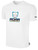 ROAR LACROSSE BASICS COTTON TEE TEAM LOGO ON WEARERS CENTER CHEST WHITE BLACK