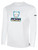 ROAR LACROSSE BASICS LONG SLEEVE COTTON TEE TEAM LOGO ON WEARERS CENTER CHEST WHITE BLACK