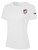 USA DEAF SA BASICS TEE SHIRT CREST ON WEARERS LEFT CHEST WHITE BLACK