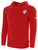 USA DEAF SA BASICS FLEECE HOODIE CREST ON WEARERS LEFT CHEST RED WHITE