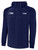 USA FIELD  HOCKEY LIFESTYLE THERMA FLEECE WOVEN FRONT ZIP UP HOODIE NAVY WHITE