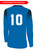 IOWA RUSH SOUTH  BROOKLYN II   RUSH SOCCER PYRAMIDS LONG SLEEVE MATCH JERSEY PROMO BLUE BLACK WHITE