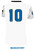 IOWA RUSH  BROOKLYN II RUSH SOCCER SCATTERED SHARDE SHORT SLEEVE MATCH JERSEY WHITE PROMO GREY BLACK -KIT