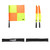 REFEREE SCSOASD CS REFEREE FLAG NEON  ORANGE NEON YELLOW BLACK - SCSOASD -KIT