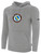REFEREE SCSOASD  BASICS FLEECE PULLOVER HOODIE LIGHT HEATHER GREY BLACK - SCSOASD