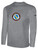 REFEREE SCSOASD  BASICS LONG SLEEVE COTTON TEE LIGHT HEATHER GREY BLACK - SCSOASD