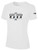 EAST PENN RUSH SHORT SLEEVE COTTON T-SHIRT WHITE BLACK