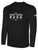 EAST PENN RUSH LONG SLEEVE COTTON T-SHIRT BLACK WHITE
