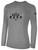 ROCK RUSH  LONG SLEEVE COTTON T-SHIRT LIGHT HEATHER GREY BLACK