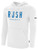 PALM BEACH RUSH FLEECE HOODIE CREST ON WEARERS CENTER CHEST WHITE BLACK