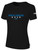NORTH CAROLINA RUSH  SHORT SLEEVE COTTON T-SHIRT CREST ON WEARERS CENTER CHEST BLACK WHITE