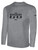 SUPERIOR   RUSH  LONG SLEEVE COTTON T-SHIRT LIGHT HEATHER GREY BLACK