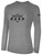 NEVADA RUSH  LONG SLEEVE COTTON T-SHIRT LIGHT HEATHER GREY BLACK