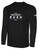 NEVADA RUSH  LONG SLEEVE COTTON T-SHIRT BLACK WHITE