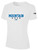 MOUNTAIN RUSH  SHORT SLEEVE COTTON T-SHIRT CREST ON WEARERS  CENTER CHEST WHITE BLACK