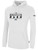 MOUNTAIN RUSH  FLEECE HOODIE CREST ON WEARERS CENTER CHEST  WHITE BLACK