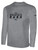 MOUNTAIN RUSH  LONG SLEEVE COTTON T-SHIRT LIGHT HEATHER GREY BLACK