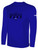 MOUNTAIN RUSH  LONG SLEEVE COTTON T-SHIRT ROYAL BLUE WHITE