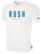 PFC  RUSH  SHORT SLEEVE COTTON T-SHIRT CREST ON WEARERS CENTER CHEST WHITE BLACK