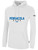 PFC  RUSH   FLEECE HOODIE CREST ON   WEARERS CENTER CHEST WHITE BLACK