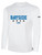 BAYSIDE RUSH LONG SLEEVE COTTON T-SHIRT CREST ON WEARERS CENTER CHEST   WHITE BLACK