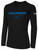 HILLSBORO  RUSH  LONG SLEEVE COTTON T-SHIRT CREST ON WEARERS CENTER CHESTBLACK WHITE