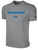 HILLSBORO  RUSH  SHORT SLEEVE COTTON T-SHIRT CREST ON WEARERS CENTER CHESTLIGHT HEATHER GREY BLACK
