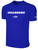 HILLSBORO  RUSH  SHORT SLEEVE COTTON T-SHIRT CREST ON WEARERS CENTER CHESTROYAL BLUE WHITE