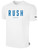 IDAHO RUSH  SHORT SLEEVE COTTON T-SHIRT CREST ON WEARERS CENTER CHEST WHITE BLACK
