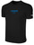 TENNESSEE LOBOS RUSH  SHORT  SLEEVE COTTON  T-SHIRT CREST ON WEARERS CENTER CHEST BLACK WHITE