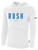 IOWA RUSH NORTH FLEECE HOODIE  CREST ON WEARERS CENTER  CHEST WHITE BLACK