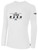 IOWA  RUSH  NORTH  RUSH LONG SLEEVE COTTON T-SHIRT CREST ON WEARERS CENTER CHEST WHITE BLACK