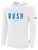 IOWA RUSH SOUTH FLEECE HOODIE CREST ON WEARERS CENTER CHEST  WHITE BLACK