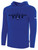 RUSH WI WEST-LX UNITED FLEECE HOODIE CREST ON WEARERS CENTER  CHEST ROYAL BLUE WHITE