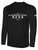 RUSH WI WEST-LX UNITED LONG SLEEVE COTTON     T-SHIRT CREST ON WEARERS CENTER  CHEST BLACK WHITE