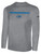 COLORADO RUSH SOUTH   LONG SLEEVE COTTON T-SHIRT CREST ON WEARERS CENTER CHEST LIGHT HEATHER GREY BLACK