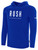 COLORADO RUSH SOUTH  FLEECE HOODIE CREST  ON WEARERS CENTER CHEST ROYAL BLUE WHITE