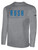 COLORADO RUSH SOUTH   LONG    SLEEVE COTTON T-SHIRT CREST ON WEARERS CENTER CHEST LIGHT HEATHER GREY BLACK