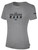 COLORADO RUSH SHORT SLEEVE COTTON T-SHIRT CREST   ON WEARERS CENTER CHEST LIGHT HEATHER GREY BLACK