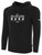 COLORADO RUSH  FLEECE  HOODIE  CREST ON WEARERS CENTER CHEST BLACK WHITE