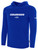 COLORADO RUSH  FLEECE   HOODIE  CREST ON WEARERS CENTER CHEST ROYAL BLUE WHITE
