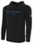 COLORADO RUSH COS  FLEECE HOODIE CREST ON WEARERS CENTER CHEST BLACK WHITE